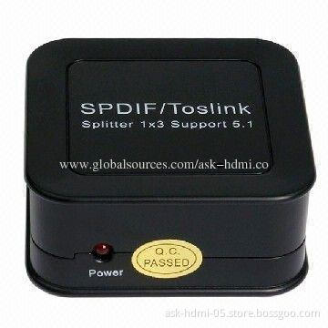 Digital Audio Splitter 1x3, 5V DC/500mA Power Supply